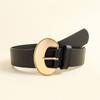 Stylish Buckles Belt Ladies Western Styles Waist Belt Durable Leather Waistband for Versatiles Styling