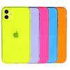 Husă Fluorescentă Neon Rezistentă la Șocuri Pentru Pentru Iphone 17 Air 16 15 14 Plus 13 12 Mini 11 Pro Max Culoare Bomboană TPU Moale Bumper Transparent