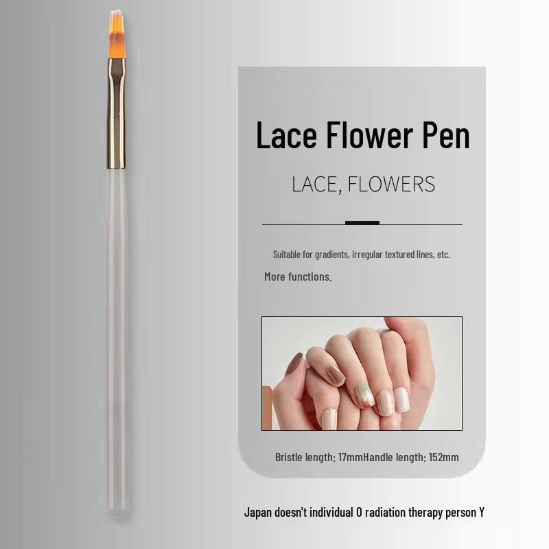 Japanese Dual-Ended Nail Art Brush for Line, Building, Painting, and Flower Designs - Perfect Nail Salon Tool
