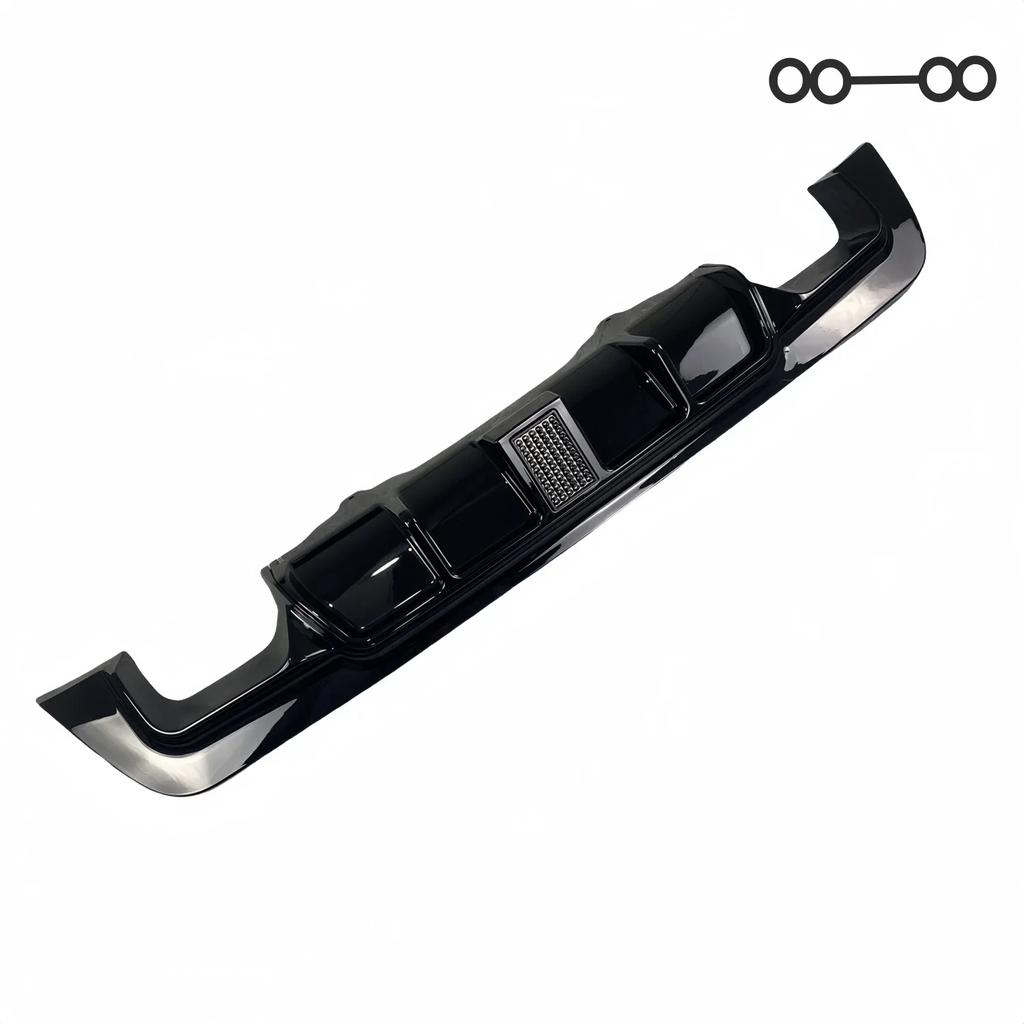 Car Rear Bumper Diffuser Splitter For BMW E60 E61 525i 525d 530i M Sport M-tech M-package 2005-2010 Tuning Gloss Black Bodykits
