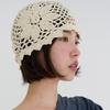 Thin Crochet Flower Hat Bohemian Style Hollow Out Knitted Hat Fashion Weave Cap  Spring and Summer