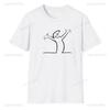 La Linea Walking Unisex TShirt The Line Osvaldo Cavandoli TV Original Round Collar Individuality T Shirt Print Y2k Streetwear#Color(3)