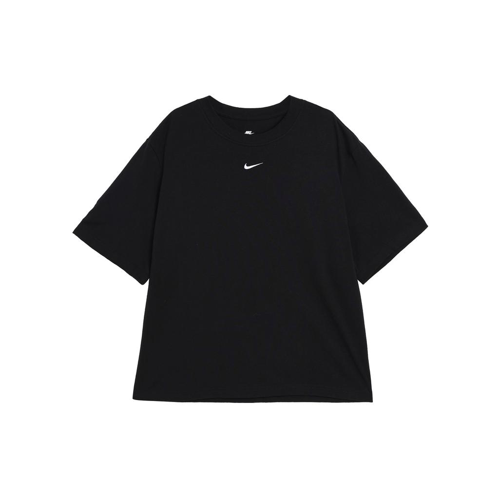 Nike NSW Dance Society Solid Color Logo Crew Neck Sporty Casual Short Sleeve T-Shirt Women Tops Black DD1238-010