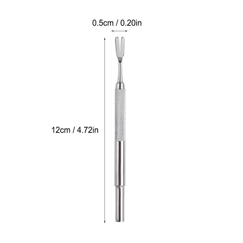New Stainless Steel Tick Fork Fork Shape Effective Design Tick Removal Tool Silver Pet Tick Remover Dog Care Tool
