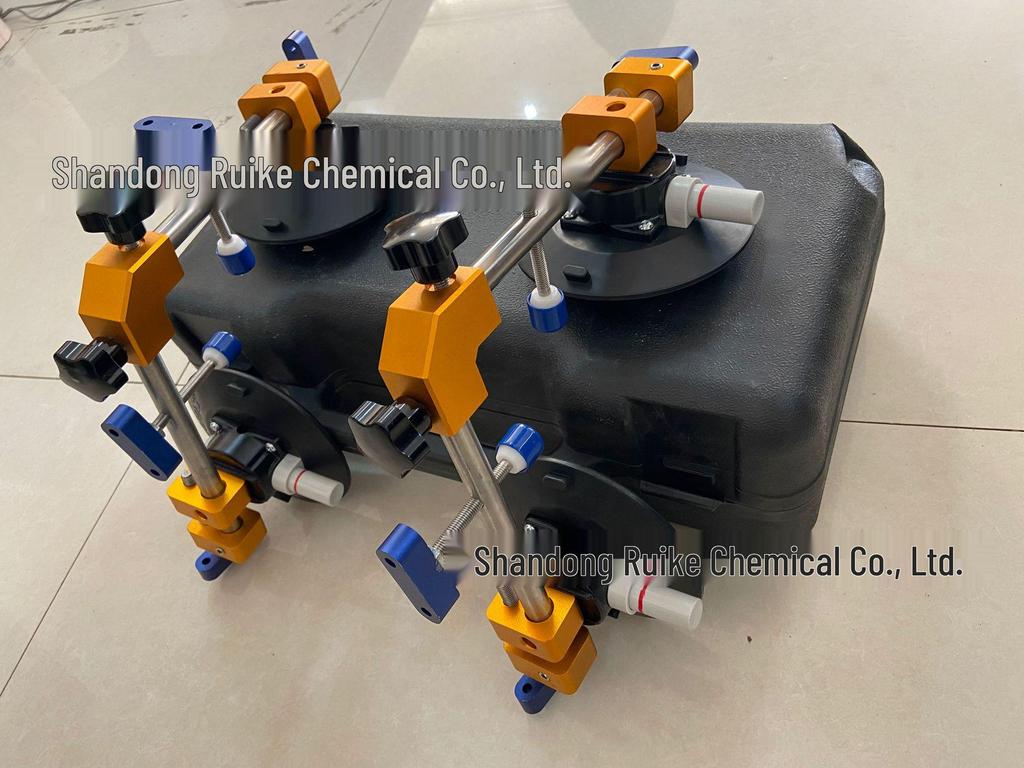 6-inch Double Suction Cup Stone Slab Marble Countertop Fixer with 90° Boxed Joint
