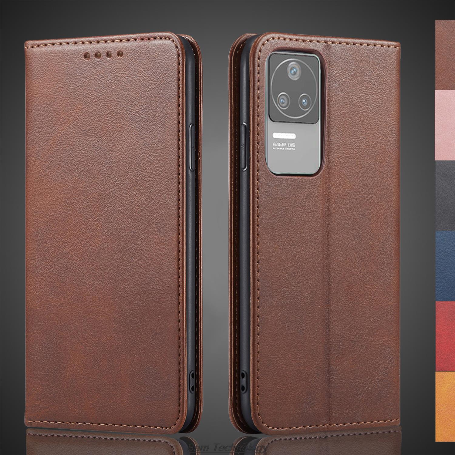 

Magnetic attraction Leather Case for Xiaomi POCOPHONE POCO F4 Card Holder Holster Flip Cover Case Wallet Phone Bags Fundas Coque for POCO F4&Just Case