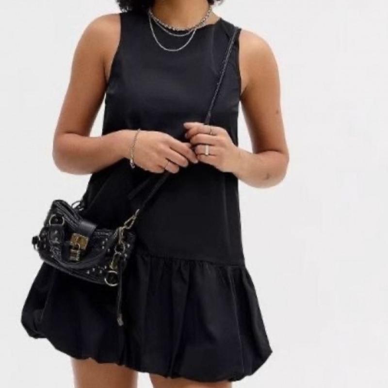 Vintage Rivet Black Decoration PU Leather Retro Street Motorcycle Bag Mini Shoulder Crossbody Bag Y2K Style Girl Handbag