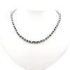 [GOLD STONE] Terahertz Ore Necklace, 6mm Star Cut, Power Stone, Natural Stone, Magnet Type, Approx. 50cm Long