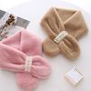 Soft Pearl Plush Scarf Faux Rabbit Fur Korean Style Scarf Cute Faux Fur Scarf  Winter Keep Warm