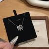 S925 Sterling Silver Peace Lock Necklace - Women's Luxury Clavicle Chain, Perfect Bestie Holiday Gift