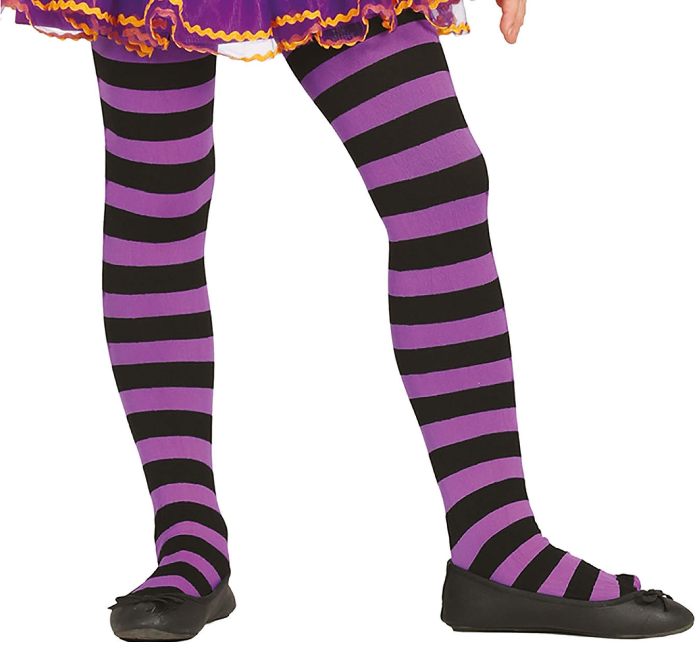 FIESTAS GUIRCA, S.L. - Kinderpanty's in zwart en paars - 7 tot 10 jaar