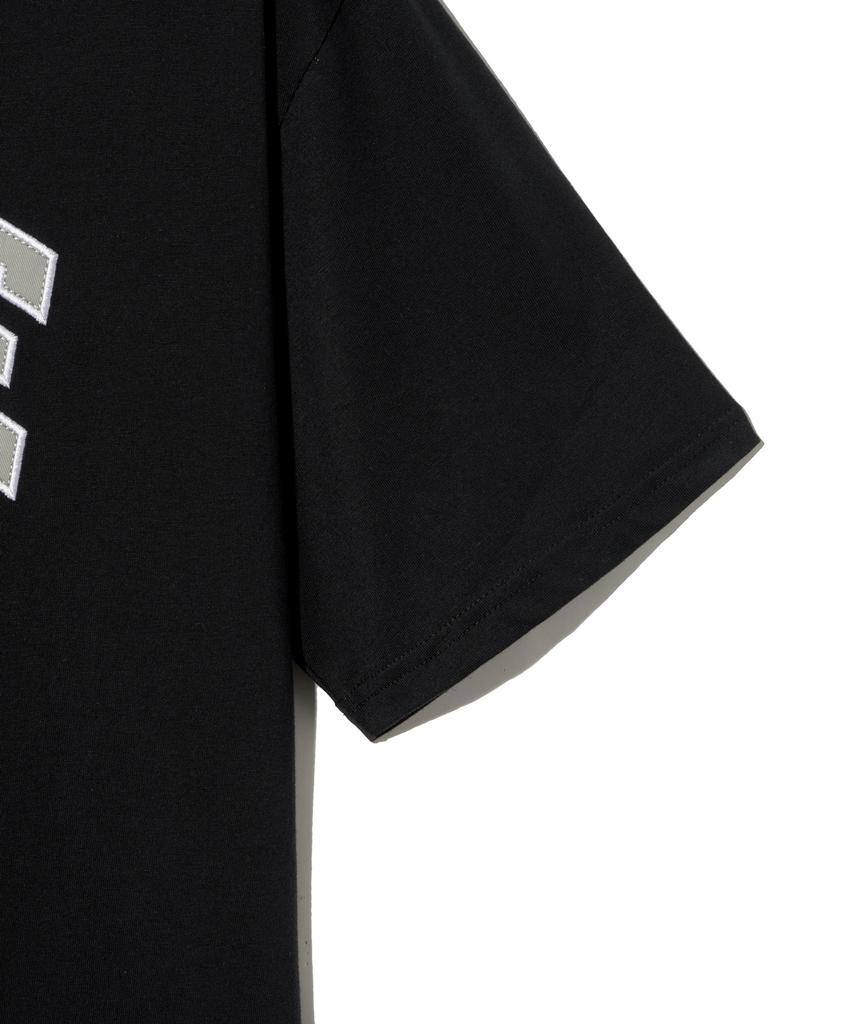 YALE Two-Tone Arch Short Sleeve T-Shirt_Black