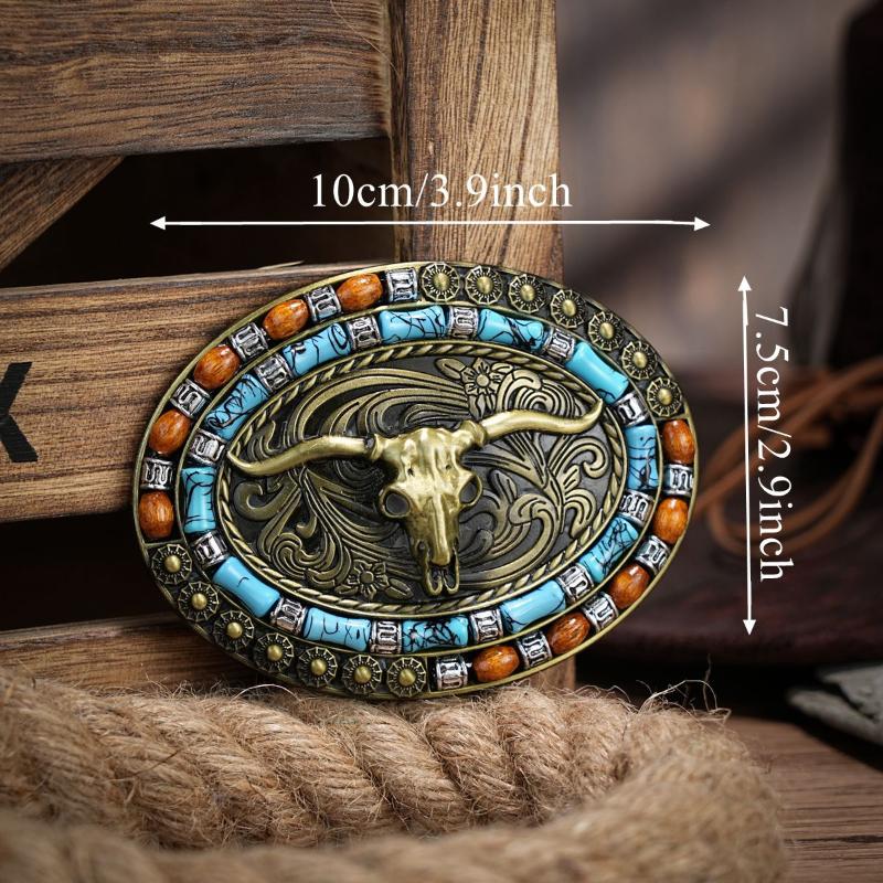 Western Belt Buckle Initial Vintage-Cowboy Rodeo Silver Large Belt Buckle For Men Women