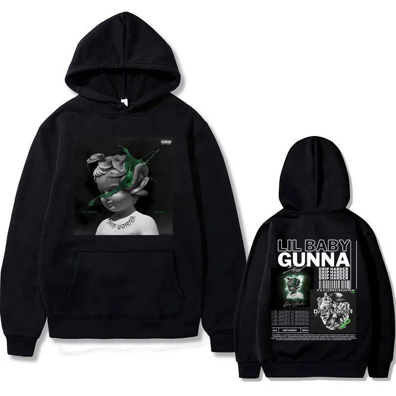 

Рэпер Lil Baby Gunna Drip Harder Music Hoodie M чёрный