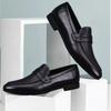 Men's Dress Shoes Business Leather Shoes Classic Slip on Soft Sole Formal Shoes Breathable Loafers British Style Office Men Shoe