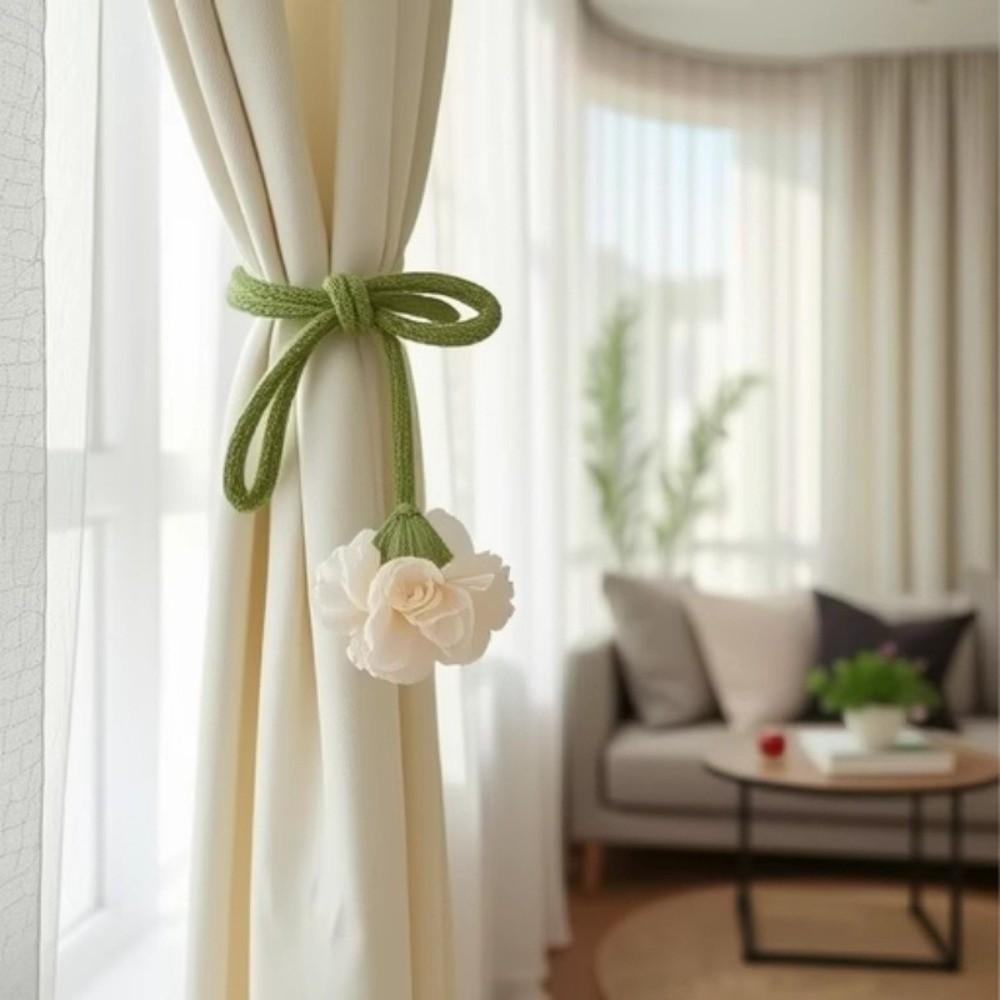 Beautifully Curtain Buckle Decorative Curtain Binding Carnation Curtain Tie Rope Homestay Decor