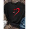 Short-Sleeve T-Shirt, Featuring Personalized Letter Designs, Short-Sleeve Top, Women'S Clothing, Versatile Everyday Wear, Round Neck Top