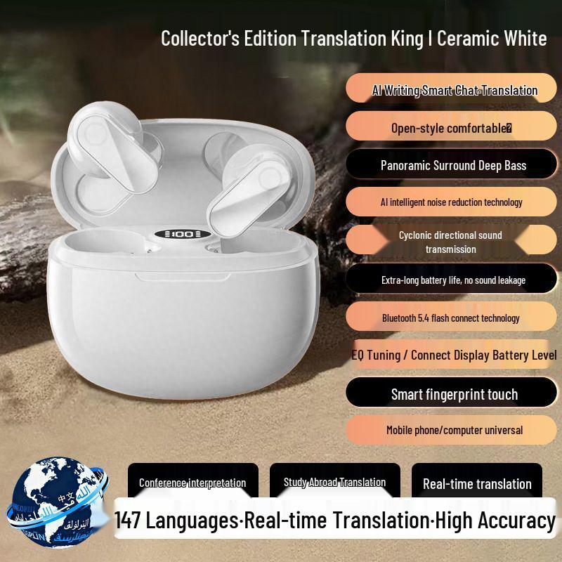 B-20 New Style Short Handle Noise-Cancelling Bluetooth Earphones: High-Quality Sound, Long Battery Life, Comfortable Fit.