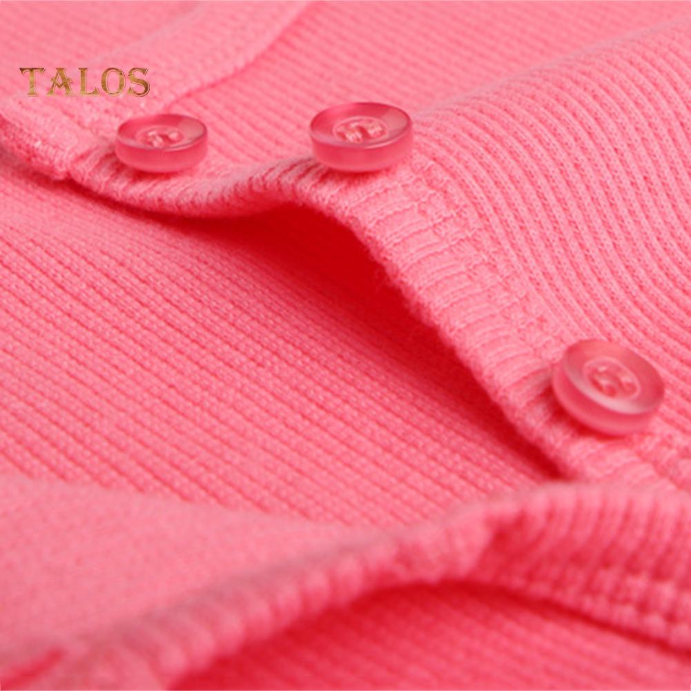 T-Mix Solid Color Women Ribbed Long Sleeve Round Neck Buttons Slim Fit T-shirt Blouse