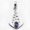 Reiki Pendant, Handmade Jewelry, Iolite Pendant, 925 Sterling Silver Jewelry, Mother's Day Gift, Gemstone Pendant