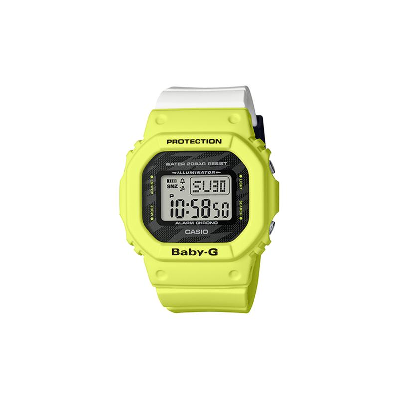 

Casio CASIOBABY-G Series Vibrant Ice Cream Macaron Color Cube Sports Dual Display Waterproof Quartz Movement Resin Strap Japanese and BGD-560TG-9PRD сірий колір
