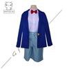 Anime Detective Conan Edogawa Konan Cosplay Costume Uniform Set for Adult Men Kids Student Halloween Stage Performance