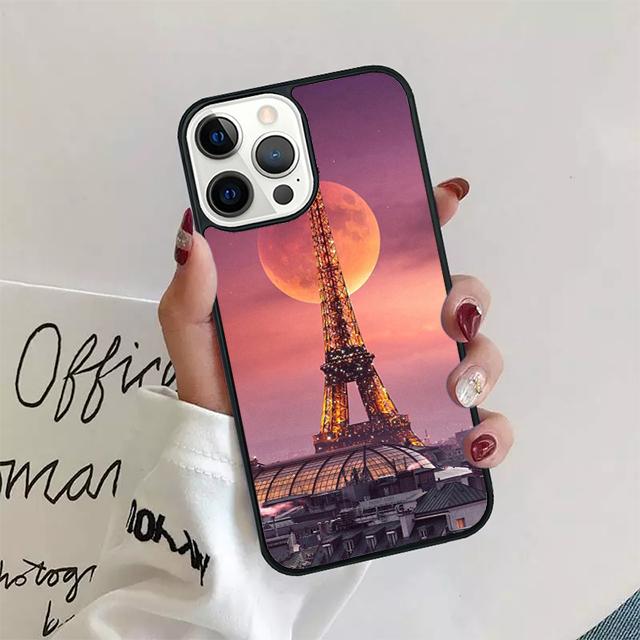 Romantic Paris Eiffel ToweR Coque Shell For iPhone 17 Air 15 16 14 13 12 Pro Max 11 Pro Max Plus Phone Case Cover