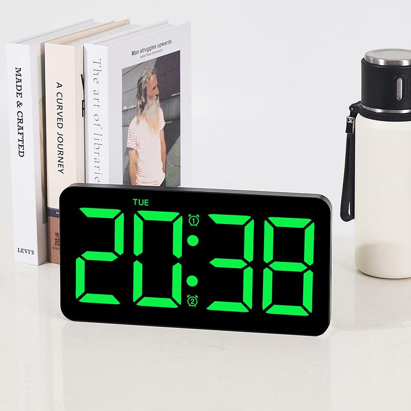 Alarm Clock LED Large Screen Digital Electronic Wall Clock Desktop Clock Bedroom Living Room Wall Clock 2803