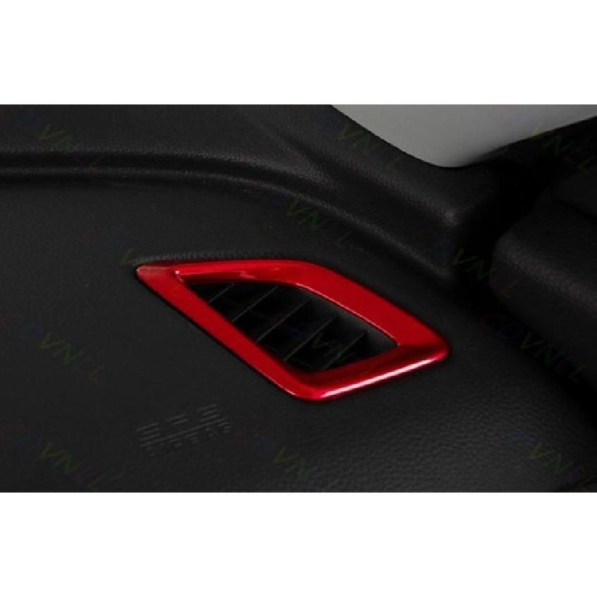 Car Dashboard L&R Air Outlet Vent Cover For Honda Accord 18- 10th Bright Red