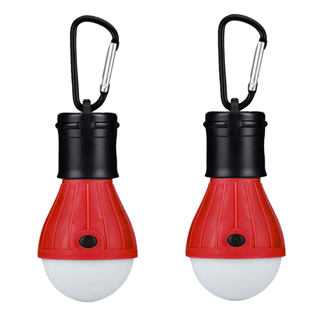 (Projector)2PCS Outdoor Portable Hanging LED Camping Tent Light Bulb Fishing  Lamp