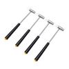 4PCS Soft and Hard Mallet Hammer Dual Head Small Hammer with Black Handle for Watch Repair Precise Crafting 4PCS