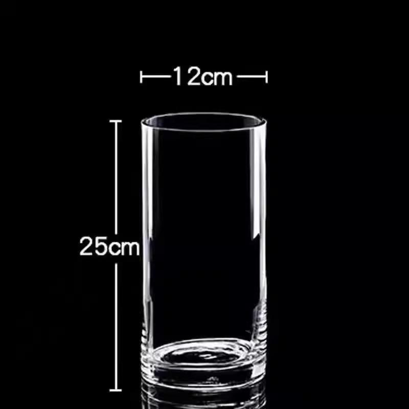 Acrylic Clear Cylinder Flower Vase Unbreakable Hurricane Tall Large Plastic Vases for Wedding Centerpieces Hydroponic Decor