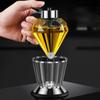 Glass Oil Bottle Oil Dispenser Diamond Shape Durable Glass Oil Vessel Oil Canisters Perfect Gift for Cooking Enthusiasts