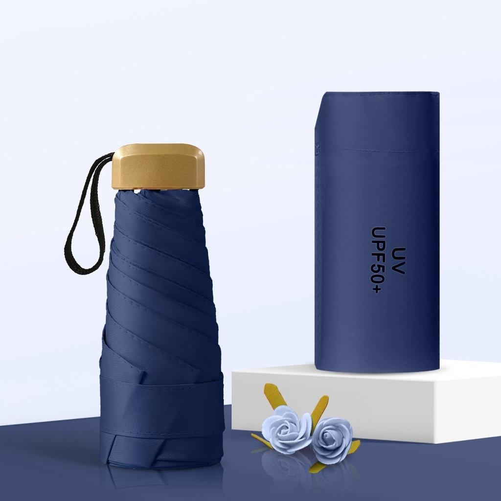 Flat 50% Off Card Bag Umbrella Sun Umbrella Women'S Mini Sun Protection Ultraviolet Pocket Umbrella Flat 50% Off Small