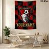 Custom Name Afc Bournemouth Wall Tapestry Aesthetic Wall Hanging Printed Fabric Blanket Decorative Tapestries for Bedroom Living Room Home Decor