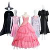 Elphaba & Glinda Wicked Witch Halloween Cosplay Costume - Magical Pink Dress & Robe