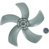 Replacement Fan Blade for 16 Inch Stand or Desk Fan Includes Nut Cover and Five Leaf Design for Low Noise Operation