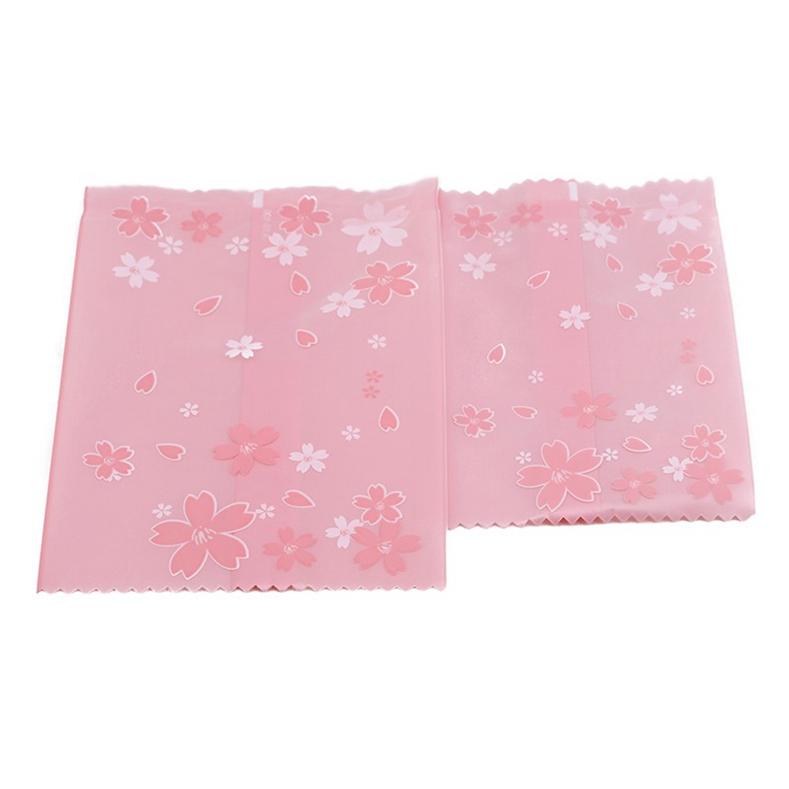 100Pcs Cherry Blossom Frosted Cookie Egg Yolk Cake Packaging Bag Sealed Cellophane Bags Biscuit Candy Baking Pouches