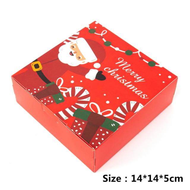 5Pcs Noël Cadeau Sac Fête Chocolat Bonbons Biscuits Cadeaux Emballage Supply