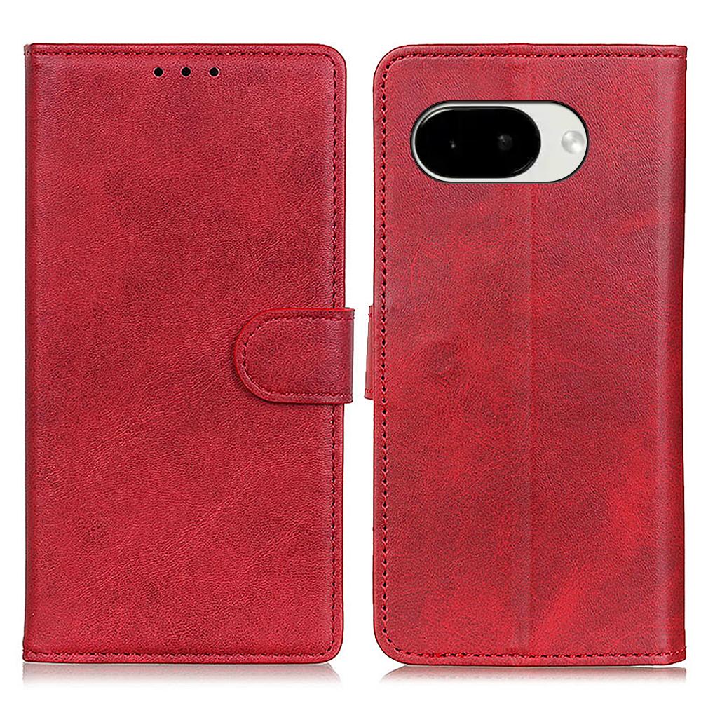 For Google Pixel 10a Case Cowhide Texture Leather Wallet Stand Phone Cover