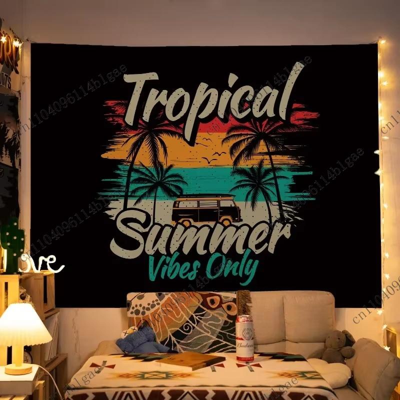 

Sunshine State of Mind Wall Tapestry Wilderness Camping Wall Art Sun Surf Friends Bedroom Decoration Room Decorating Item 74x94cm(29x37in)