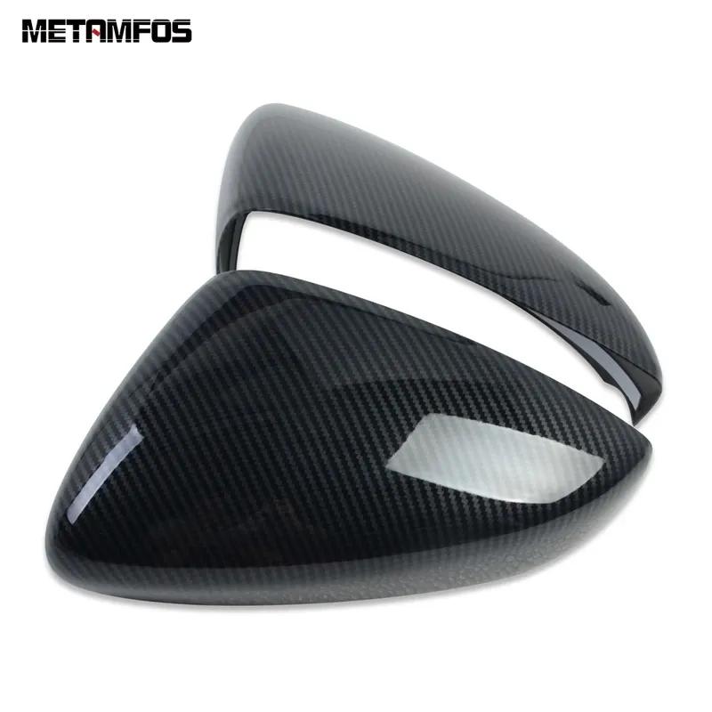 For Mazda 3 M3 Axela -2024 2025 Rearview Mirror Cover Trim Side Door Mirrors Protector Carbon Fiber Accessories Car Styling