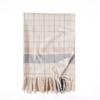 Soft Faux Cashmere Plaid Scarf Women Winter Warm Wrap With Fringe Streetwear Style