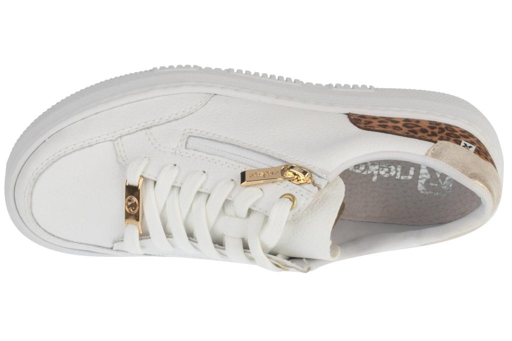 RIEKER Trampki, Damskie białe tenisówki