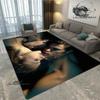The Vampire Diaries Damon salvatore print carpet Yoga mat area rug room decor door mat Non -slip carpet kawaii rug Birthday Gift