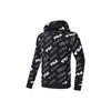 Fila Fitness Series All Over Logo Hooded Knit Sweatshirt Men Sweatshirts Black A11M311212F-ZA