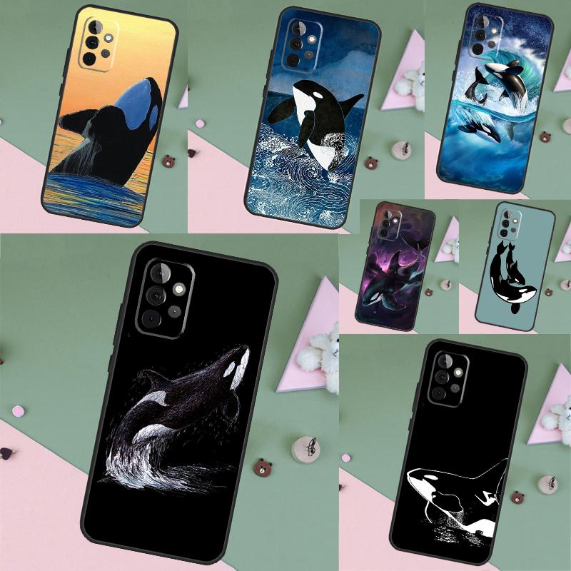 Killer Whale Case For Samsung Galaxy A16 A26 A36 A56 A55 A35 A15 A54 A34 A14 A52 A32 A12 A13 A33 A53 A17