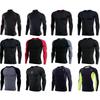 Men's Sports Running T Shirt+ Pants Fleece Thermal Quick Drying Clothes Winter Warm Long Sleeve Tops & Trousers for Running Fitness Training
