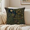 William Morris Bird Cushion Cover Breathable Organic Short Plush Cushion Covers Machine Washable Wrinkle-Resistant Soft Durable