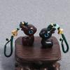 Chain Sandalwood Handmade Rope Deer Mobile Phone Wood Key Chain Chinese Style Key Ring Bag Pendant